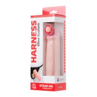 Страпон на креплении LoveToy с поясом Harness, реалистичный, neoskin, телесный, 21 см