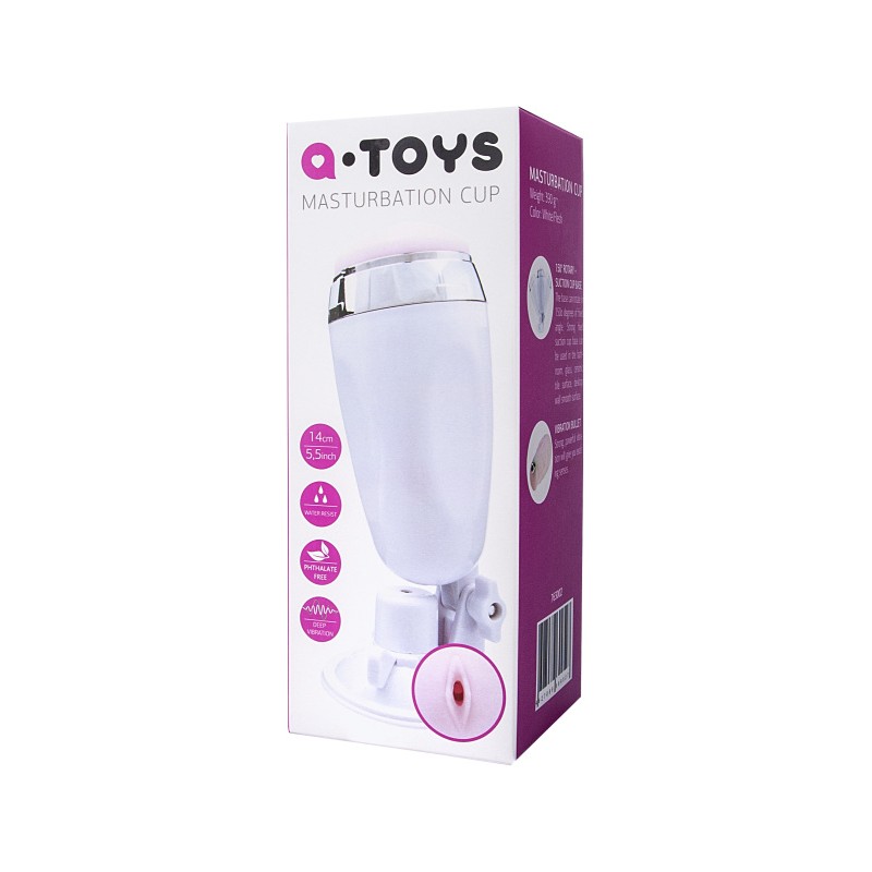 Реалистичный мастурбатор A-Toys by TOYFA Coochy, TPR, белый, 21 см