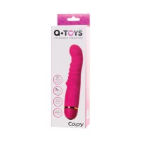 Нереалистичный вибратор A-Toys by TOYFA Capy, силикон, розовый, 17,4 см, Ø 3,4
