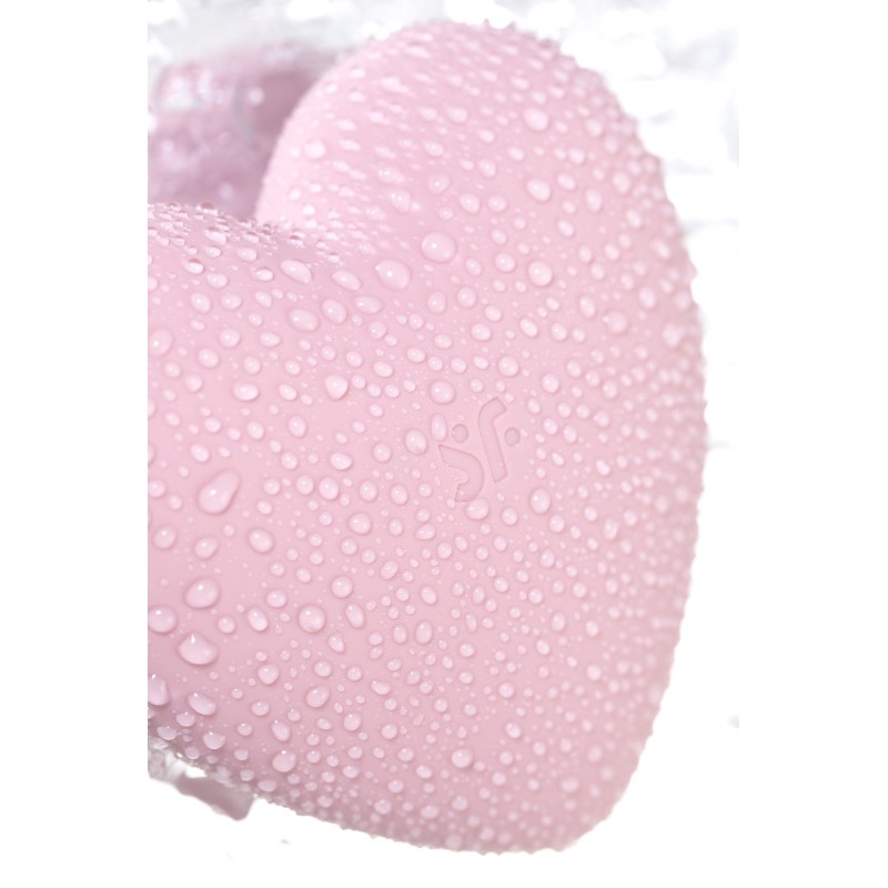Вакуум-волновой стимулятор клитора с вибрацией Satisfyer Cutie Heart, силикон, розовый, 7,7 см