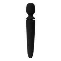 Нереалистичный вибратор Satisfyer Wand-er Woman, ABS пластик, черный, 34 см