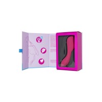 Вакуумный стимулятор клитора с вибрацией Satisfyer Curvy Trinity 3, красный, 17,7 см
