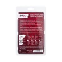 Насадка на пенис для двойного проникновения Black&Red by TOYFA, силикон, чёрная, 19 см