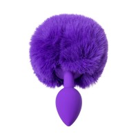 Анальная втулка с хвостом ToDo by Toyfa Sweet bunny, силикон, фиолетовый, 13 см, Ø 2,8 см, 42 г