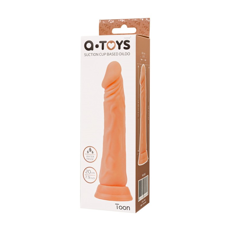 Реалистичный фаллоимитатор A-Toys by TOYFA Toon, TPE, телесный, 20 см