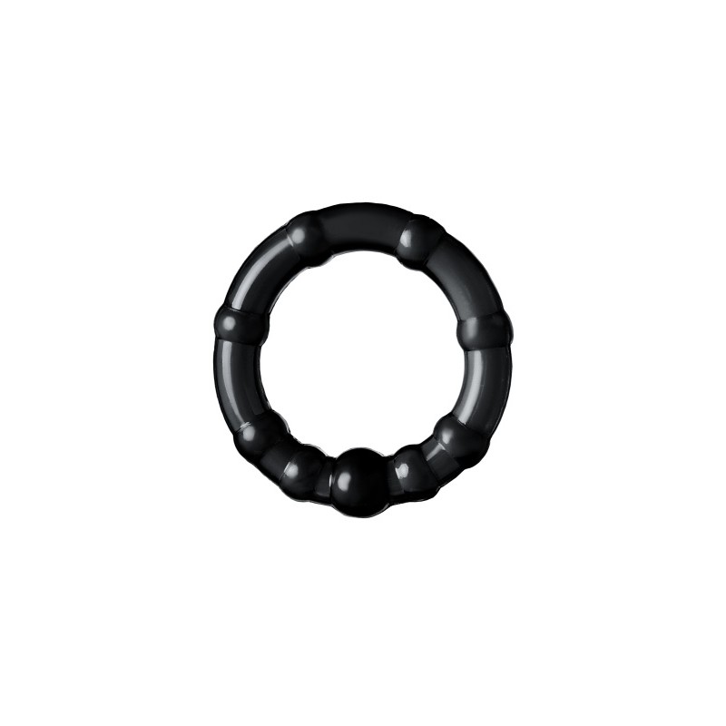 Набор колец A-Toys by TOYFA, TPE, силикон, черные, Ø 3,5/3/2 см