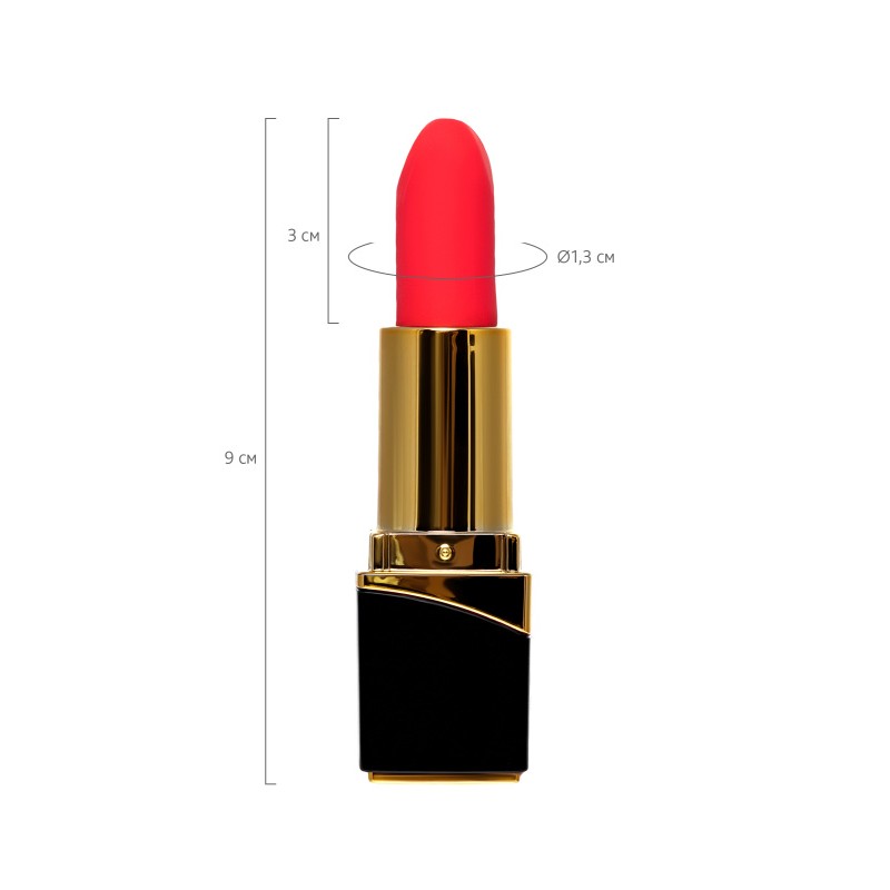 Минивибратор Flovetta PANSIES, ABS пластик, черный, 9 см