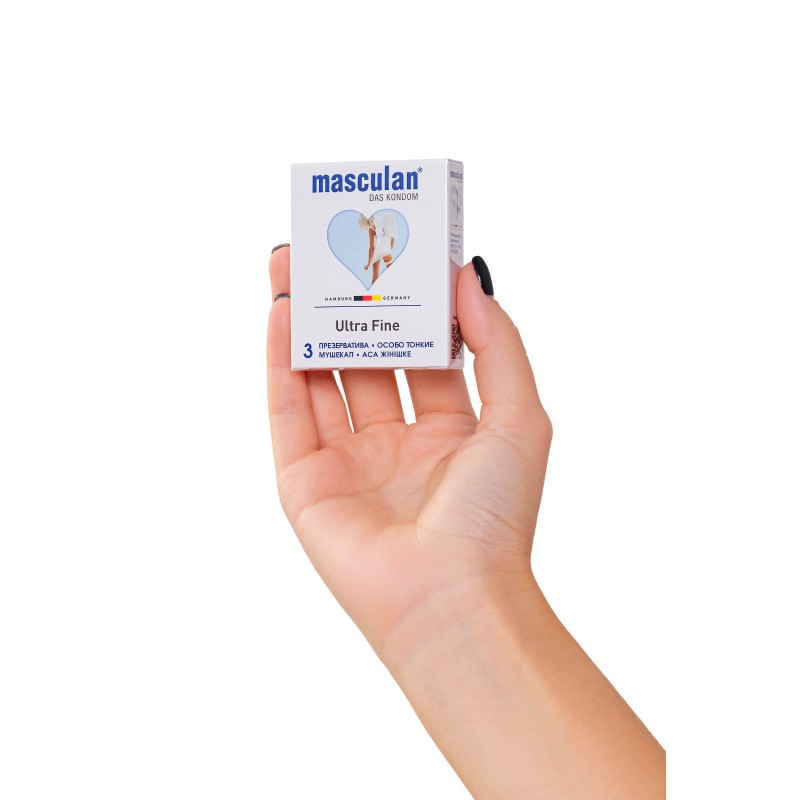 Презервативы Masculan, ultra 2, особо тонкие, 19 см, 5,3 см, 3 шт.( Ultra Fine № 3)
