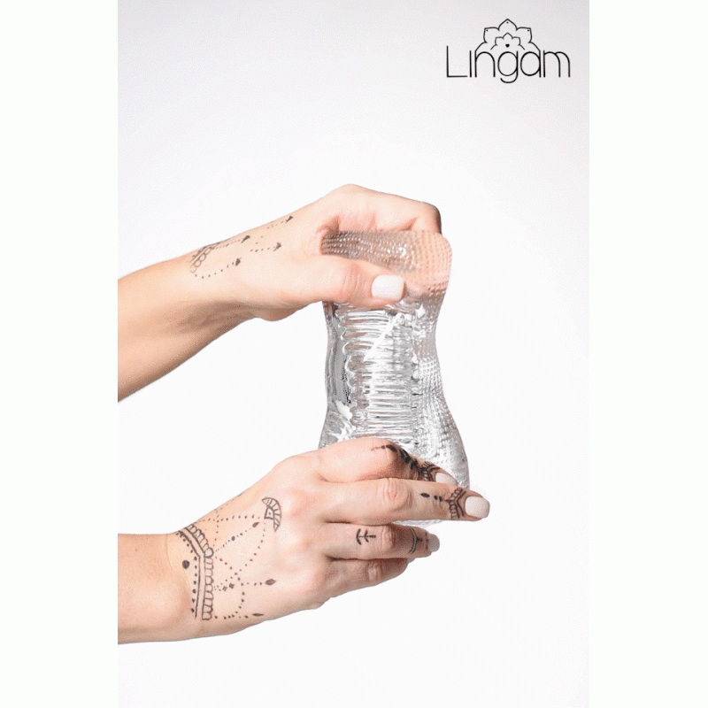 Мастурбатор нереалистичный Lingam by TOYFA  Asha, TPE, прозрачный, 14 см