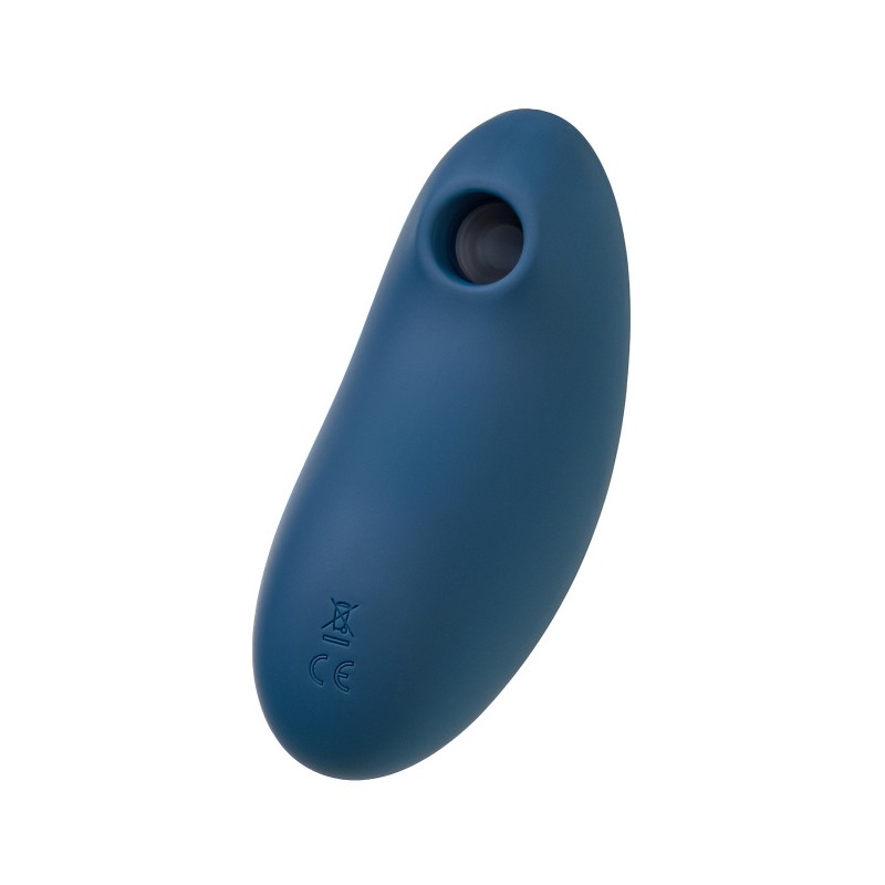 Вакуум-волновой стимулятор клитора с вибрацией Satisfyer Vulva Lover 2, силикон, синий, 11,9 см