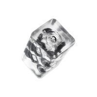 Нереалистичный мастурбатор TENGA Crysta Block, TPE, прозрачный, 15,5 см