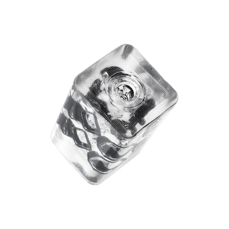 Нереалистичный мастурбатор TENGA Crysta Block, TPE, прозрачный, 15,5 см