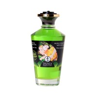 Масло массажное для тела Shunga «Экзотический зеленый чай» (Exotic Green Tea), разогревающее, 100мл.
