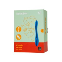 Гибкий вибратор с фиксацией формы Satisfyer Elastic Game, синий, 20 см