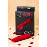 Веревка для бондажа Штучки-дрючки, текстиль, красная, 1000 см