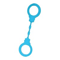 Силиконовые наручники A-Toys by TOYFA Celet, силикон, голубые, 33 см