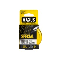 Презервативы MAXUS Точечно-ребристые в железном кейсе № 3, 18 см