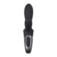 Вибростимулятор-унисекс с подогревом Satisfyer Heated Climax+ Connect App, черный, 20,7 см