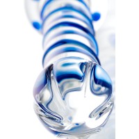 Двусторонний фаллоимитатор Sexus Glass, стекло, прозрачный, 22,5 см