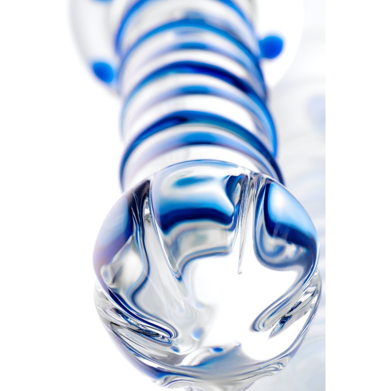 Двусторонний фаллоимитатор Sexus Glass, стекло, прозрачный, 22,5 см