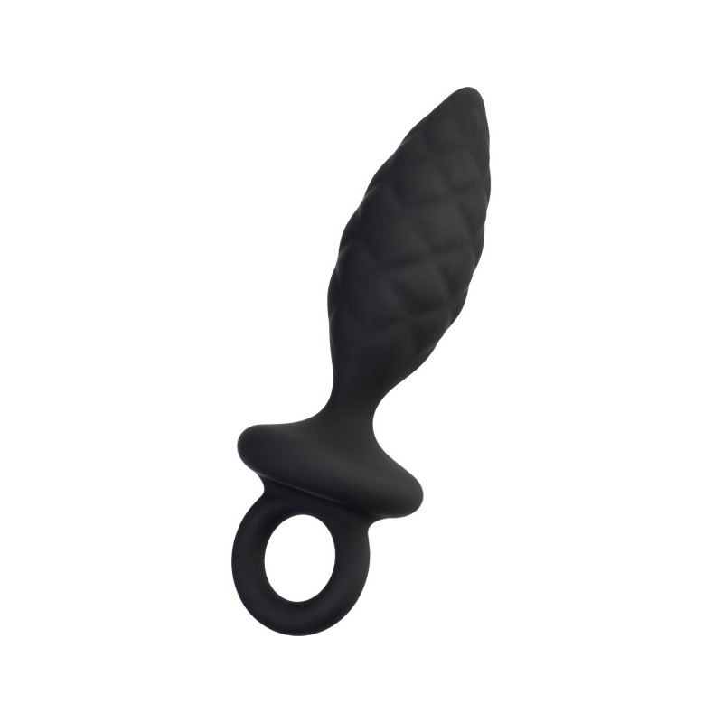 Анальная пробка Erotist Strob S - size, силикон, черная, 11,7 см