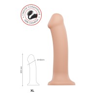 Ремневой нереалистичный страпон на присоске Strap-on-me, XL, силикон, телесный, 20 см