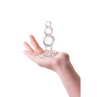 Анальная втулка Sexus Glass, стекло, прозрачная, 10,5 см, Ø 3,5 см