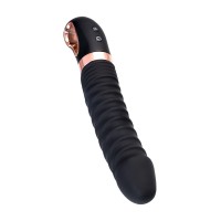 Нереалистичный вибратор WANAME D-SPLASH HURRICANE, силикон, черный, 22,5 см