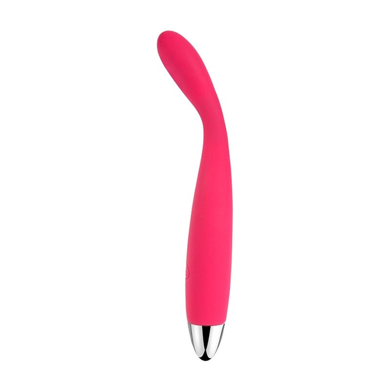 Вибратор Svakom Iris для клитора и точки G, силикон, розовый, 18 см