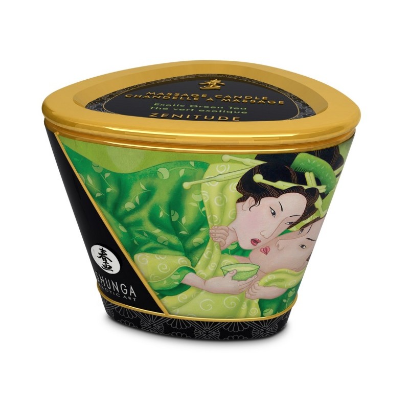 Массажное аромамасло в виде свечи Shunga «Спокойствие. Зеленый чай»(Zenitude.Exotic Green Tea) 170мл