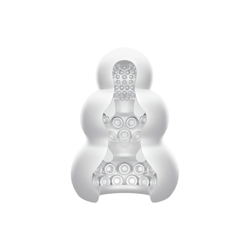 Мастурбатор нереалистичный MensMax Pucchi OCTOPUS, TPE, белый, 6,5 см