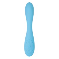 Стимулятор точки G с фиксацией формы Satisfyer G-Spot Flex 4+ Connect App, голубой, 19,5 см