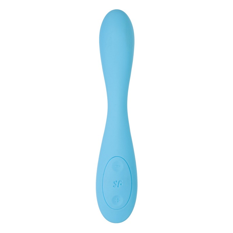 Стимулятор точки G с фиксацией формы Satisfyer G-Spot Flex 4+ Connect App, голубой, 19,5 см