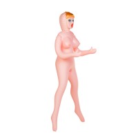 Кукла надувная Dolls-X by TOYFA Olivia, рыжая, с тремя отверстиями, кибер вставка: вагина-анус