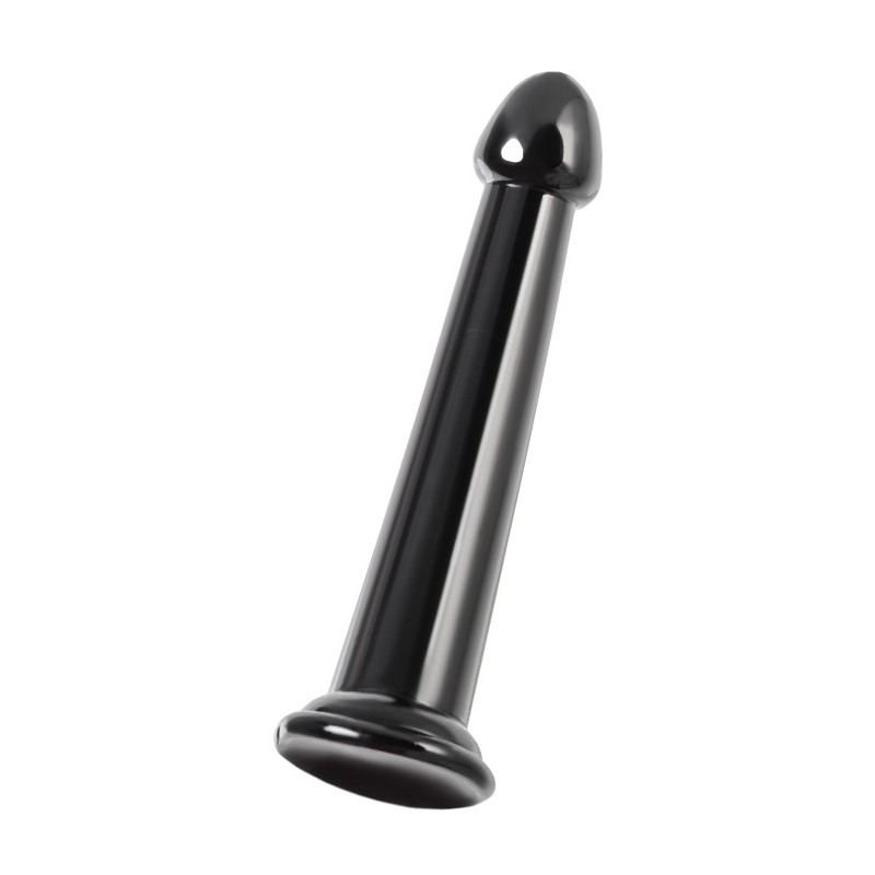 Нереалистичный фаллоимитатор Jelly Dildo L Toyfa Basic, TPE, черный, 20 см