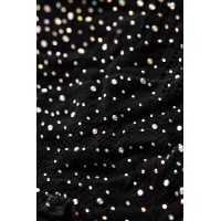 Боди Candy Girl Glitter со стразами черное, OS