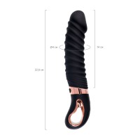 Нереалистичный вибратор WANAME D-SPLASH HURRICANE, силикон, черный, 22,5 см