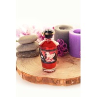Масло массажное для тела Shunga «Пылающая вишня» (Blazing Cherry), разогревающее, 100 мл.
