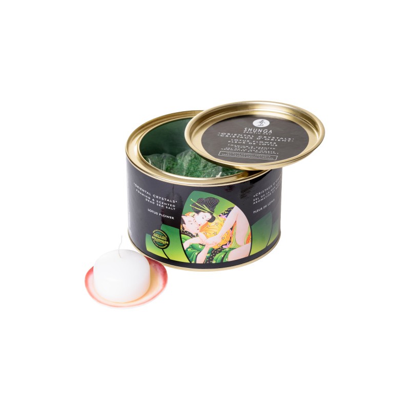 Соль Мёртвого моря для ванны Shunga Oriental Crystals «Цветок лотоса» с лечебным эффектом, 600 гр