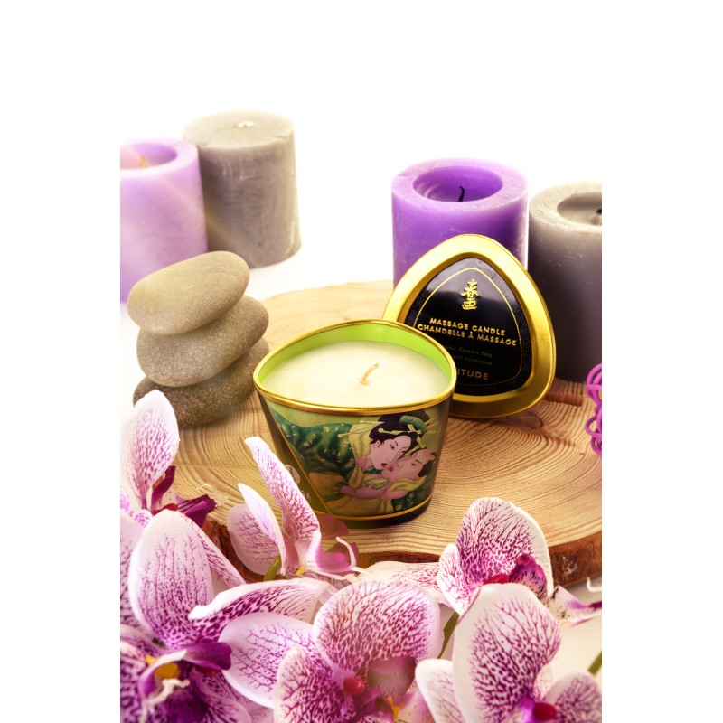 Массажное аромамасло в виде свечи Shunga «Спокойствие. Зеленый чай»(Zenitude.Exotic Green Tea) 170мл