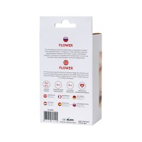 Расширяющая анальная втулка ToDo by Toyfa Flower, силикон, красная, 9 см, Ø 6 см