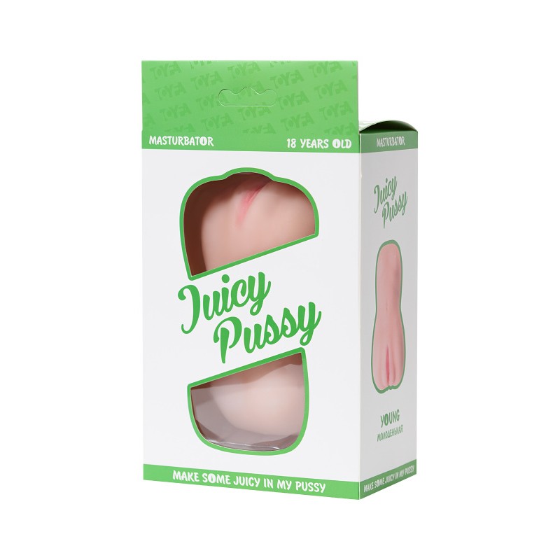 Мастурбатор реалистичный Juicy Pussy by TOYFA, Young, вагина, TPR, телесный, 14,5 см