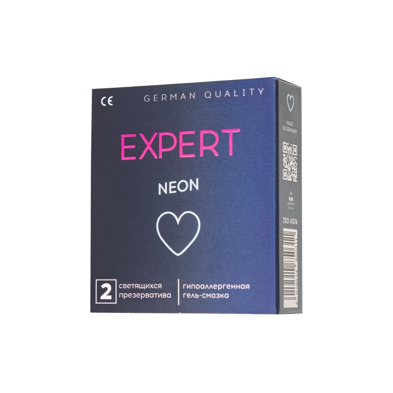 Презервативы EXPERT Neon Germany 2 шт. (светящиеся)