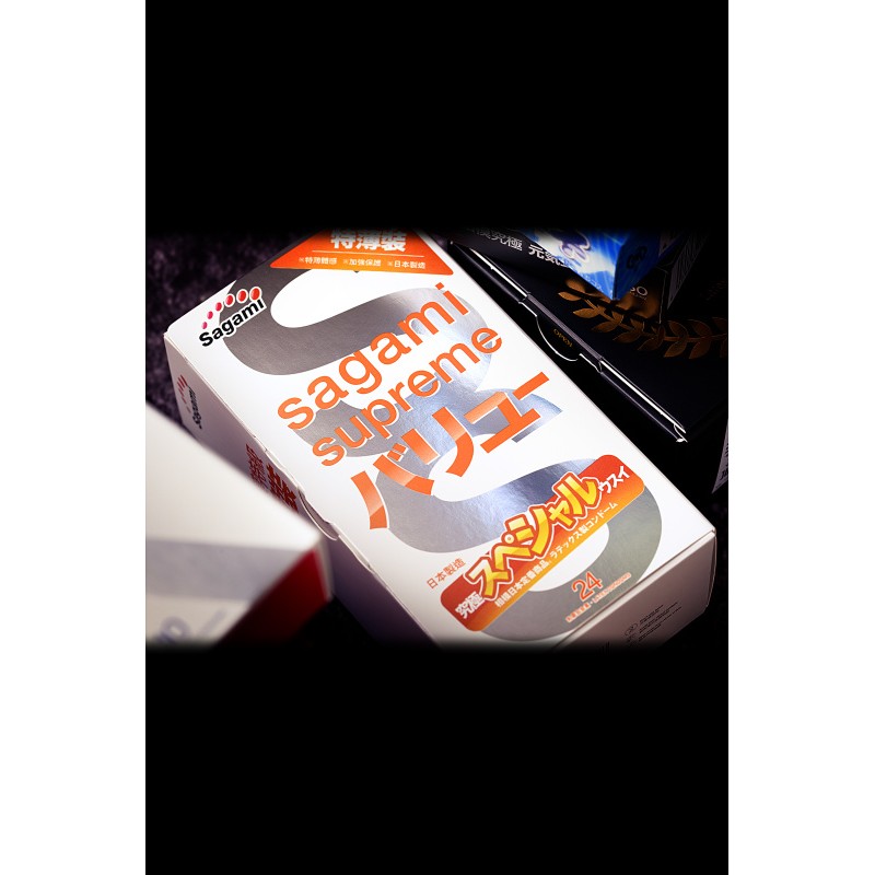 Презервативы Sagami, xtreme, латекс, 19 см, 5,4 см, 24 шт.