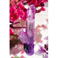 Вибратор с клиторальным стимулятором A-Toys by TOYFA High-Tech fantasy, TPE, фиолетовый, 22 см