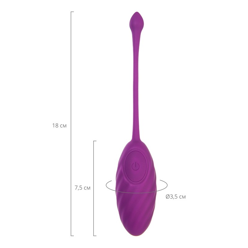 Виброяйцо A-Toys by TOYFA Purr, силикон, фиолетовый, 18 см