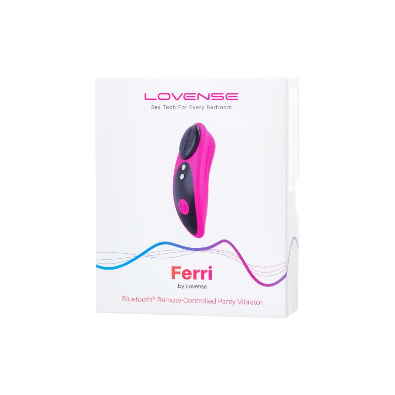 Вибростимулятор клитора в трусики LOVENSE Ferri, силикон, розовый, 7,4 см