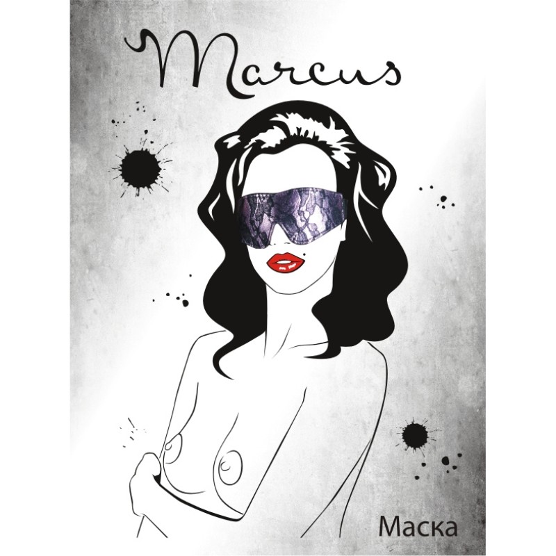 Кружевная маска TOYFA Marcus, розовая