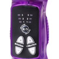 Вибратор с клиторальным стимулятором A-Toys by TOYFA High-Tech fantasy, TPE, фиолетовый, 22 см