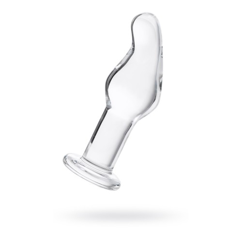 Анальная втулка Sexus Glass, стекло, прозрачная, 14,5 см, Ø 4 см